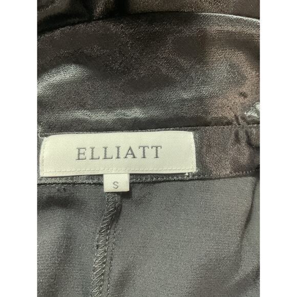 Elliatt 'Emely' Black Satin Playsuit Size S - Picture 4 of 5